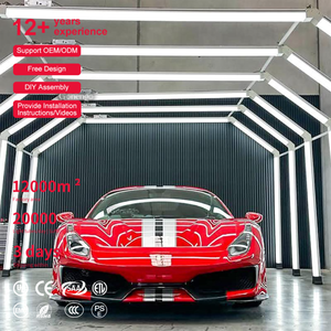 Équipement de revêtement de voiture de luxe vendu en usine avec module d'éclairage LED pour le nettoyage des voitures Tunnel lumineux - Product Image 1