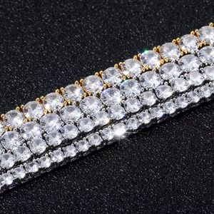 Chaîne Tennis Micro Pavé en Zircon Cubique 5A 3mm 4mm 5mm 6mm, Collier CZ Iced Out Bling Hip Hop pour Femmes et Hommes - Product Image 4