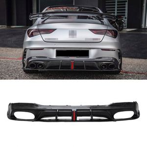 Carbon Fiber a Style Diffuser Rear Bumper <b>Lips</b> Rocker Winglet <b>Splitters</b> for Mercedes Benz W118 Car Styling - Product Image 1