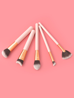 Prix de gros Nouveau style cosmétique ombre à paupières fond de teint mélange beauté maquillage Kabuki pinceau outils 5 pièces pinceaux de maquillage ensemble