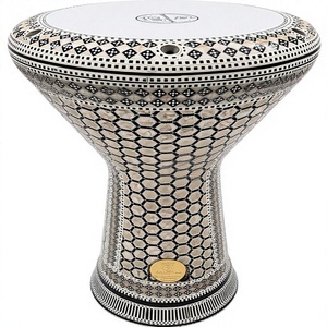 Darbuka décorative à motif nacre, tambour à main pour performance musicale et présentation en cadeau - Product Image 1