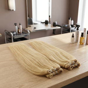 Extensiones de Cabello Humano Virgen Indio Remy de Donante Único, 18 Pulgadas, Calidad Premium, para Tejer con Cinta Adhesiva, Cabello de Templo, Liso Rizado, Hecho a Máquina - Product Image 2