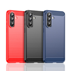 Funda de silicona flexible con <span class=keywords><strong>fibra</strong></span> de carbono, a prueba de golpes, con cubierta de gel TPU para Samsung Galaxy A37 A57 A17 5G - Product Image 6