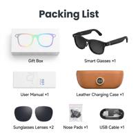 Lunettes Intelligentes X01 Ultra AI de Traduction Instantanée avec Caméra 8MP, Enregistrement Vidéo HD et Interprétation Simultanée pour Voyages d'Affaires