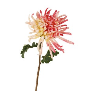 Chrysanthème artificiel à tige unique, 72 cm de long, haute simulation, décoration de mariage, fleur en PVC et soie, fil de fer - Product Image 5