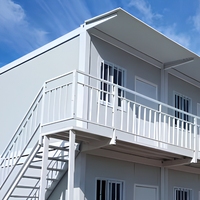Maison mobile moderne en kit, petite maison modulaire portable préfabriquée en conteneur