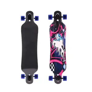 Adult Skateboard Chinese Maple Custom Fish Skate Cutting Board 4 Wheel Wooden Longboard Skateboard