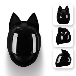 Einfarbiger Outdoor-Fahrradhelm mit Niedlichem Design HNJ Mädchen Liebhaber Cosplay Sexy ABS Reit-Vollgesichtshelm Katzen-Gesichtsschutz H0240 - Product Image 2