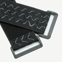 Sangles de vélo auto-adhésives, attaches élastiques antidérapantes à crochet et boucle, sangles élastiques en silicone pour bottes de jambe, boîtes d'attaches de câble