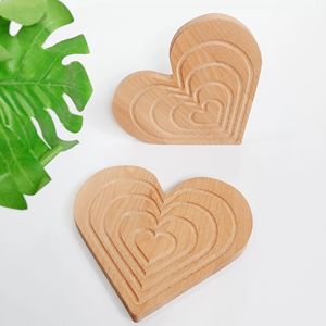 Bandeja de Madera en Forma de Corazón, Plato para Pastel, Decoración Rústica para el Hogar, Certificación BSCI - Product Image 3