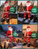 Riyuehong Gonflable de Noël Personnalisé en Polyester Écologique de 2,4 m pour Modèle X0010 – Décoration Extérieure pour Fêtes de Fin d'Année