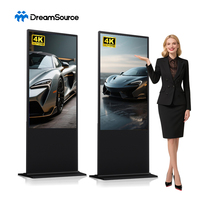 Affichage numérique LCD publicitaire 4K Android sur pied avec écran tactile capacitif pour magasin de détail