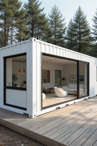 Casa Container Espandibile e Traspirante da 20ft/40ft, Casa Prefabbricata Moderna, Cabina Mobile Portatile con Sistema Solare 3D - Product Image 4