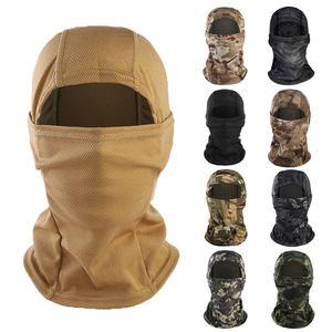 Sottocasco da Moto Traspirante ad Asciugatura Rapida con 1 Foro, Maschera in Rete Mimetica, Cappello Balaclava - Product Image 1