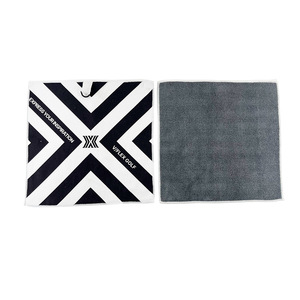 Serviette de nettoyage auto en microfibre personnalisée, 35x35cm, double face, absorbante, séchage rapide, pour cadeaux de station-service - Product Image 3