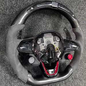 Utilisé pour Volkswagen <span class=keywords><strong>Golf</strong></span> 8 GTI MK8 Modification du volant et mise à niveau R8 Bouton Diode lumineuse Volant en fibre de carbone - Product Image 5