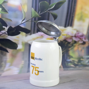 Chope à bière Oktoberfest de 0,75 litre, style américain, <span class=keywords><strong>en</strong></span> porcelaine, durable, réutilisable, cadeau d'anniversaire pour les amateurs de bière - Product Image 5