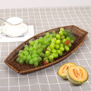 ถาดใส่ผักหวายทรงสี่เหลี่ยมผืนผ้า 40x20x4 ซม. ทอมือ สำหรับร้านอาหารหม้อไฟ - Product Image 3