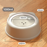Bol flottant pour animaux de compagnie, vente en gros, bol d'eau anti-déversement pour chats et chiens