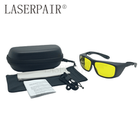 Gravure laser médicale industrielle marquant 79% haute transmission 200-460nm Lunettes de protection des yeux de sécurité au laser ultraviolet