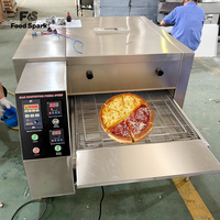 Four à pizza à gaz à convoyeur / Four à pizza à convection à air chaud à convoyeur, fabriqué en usine