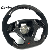 Modifications intérieures pour Chevrolet : Volant personnalisé en fibre de carbone pour Corvette C7 Z06 ZR1 Stingray Grand Sport Racing Sport Upgrade