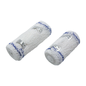 Bandage en crêpe de coton de qualité médicale, hautement élastique, avec clip en aluminium pour pansement, vente en gros d'usine - Product Image 2