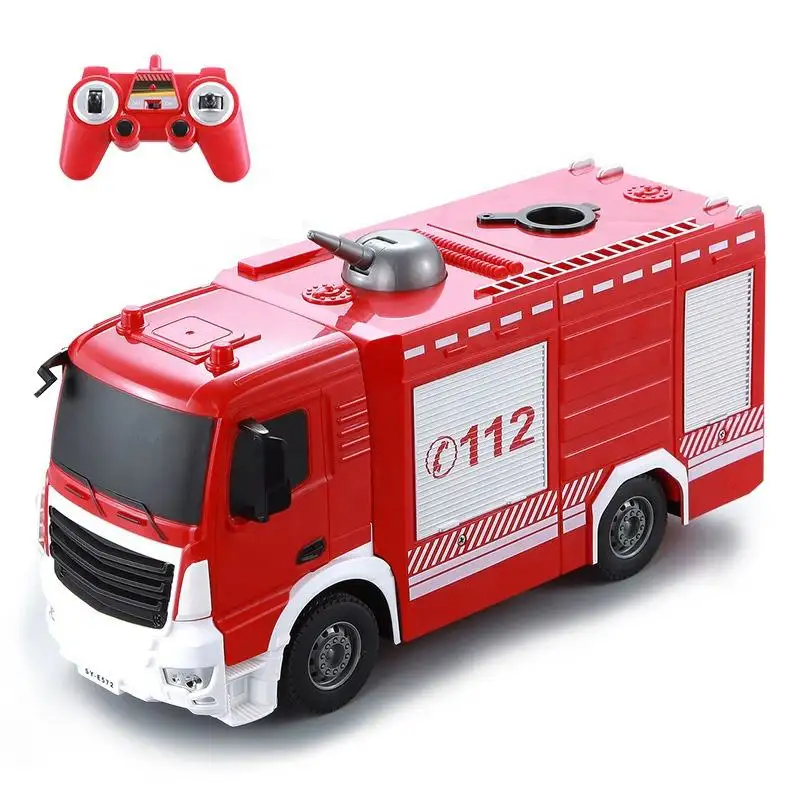 DOUBLE Eagle E572-003 RC camion antincendio 2.4GHz 1/26 scala telecomando spruzzato camion dei pompieri auto per bambini