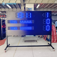 Marcador Electrónico LED para Fútbol al Aire Libre, Marcador Digital Portátil para Rugby, Pantalla para Estadios Deportivos