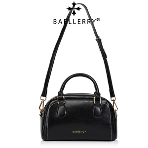 กระเป๋าบอสตันสำหรับผู้หญิงแบรนด์ Baellerry สีดำ ปิดด้วยซิป แฟชั่นทันสมัย ใช้สะพายข้างหรือถือได้ เหมาะสำหรับใช้ในชีวิตประจำวัน - Product Image 2