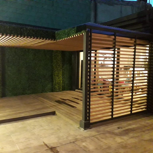 WPC Tubes en bois persiennes décoratives WPC <span class=keywords><strong>cloison</strong></span> panneau <span class=keywords><strong>cloison</strong></span> conceptions bois plastique Composite bois carré Tube - Product Image 1