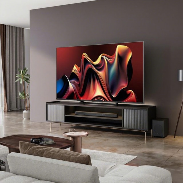 Mini LED 4K Ultra HD Smart Television 75-Inch Refresh Rate Gaming Display WebOS System US Bathroom Hotel Use Black Cabinet