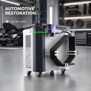 Nettoyeur laser intelligent refroidi par air 300W, machine de nettoyage par impulsions pour l'élimination de l'huile, de la rouille, de la peinture et des couches d'oxyde - Product Image 1