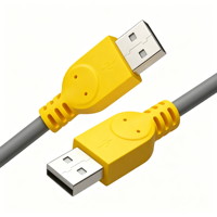 Cable USB 2.0 de Alta Velocidad Macho a Macho, 480 Mbps, Cable de Sincronización y Transferencia de Datos USB A a A para Disco Duro, Enfriador, Laptop, Proyector