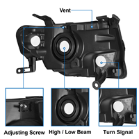 Phare LED OE AURON DRL pour Ford Escape 2008-2012, accessoires auto, 36W 6000K, ajustement universel, homologué DOT, neuf