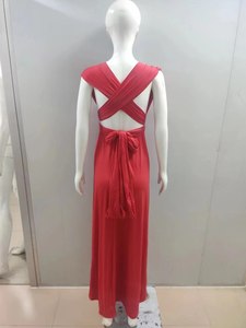 Venta caliente Maxi Club vendaje fiesta damas de honor fiesta vestido largo elegante vestido femenino mujer Sexy espalda descubierta Correa Cruz vestido de fiesta - Product Image 6