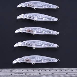 Señuelo de Pesca Flotante Transparente S-0726 de 88mm y 7g, sin Pintar, Cuerpo de Plástico Duro, Tipo Minnow - Product Image 2