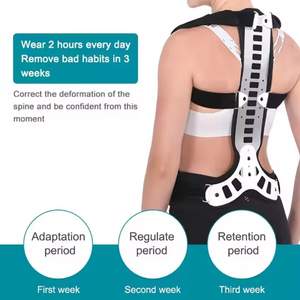 Cinturón de Soporte Lumbar Ortopédico con Placa de Acero, Ajustable, Transpirable, <span class=keywords><strong>Corrector</strong></span> de Postura, Soporte para Espalda - Product Image 6
