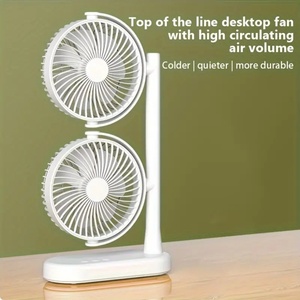 Portable USB Charging Bladeless Handheld Fan for Car Wall-Mounted Desktop Use <b>5V</b> Lithium <b>Battery</b> Air Cooling for Household Use - Product Image 3