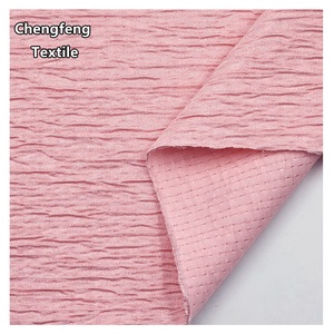 3208 #   Tela Jacquard Plisada con Textura de Corteza de Árbol, 100% Poliéster, Tejido de Punto por Urdimbre para la Confección de Vestidos, Camisetas Polo y Trajes Casuales para Mujer - Product Image 3