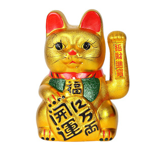 <span class=keywords><strong>Chat</strong></span> <span class=keywords><strong>porte</strong></span>-<span class=keywords><strong>bonheur</strong></span> Maneki Neko en céramique dorée japonaise, fait main, personnalisé, vente en gros - Product Image 5
