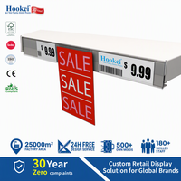 Hookei Pop Clip: Soporte de Precio con Clip, Tira de PVC Articulada, Pinza Suave, Cesta de Alambre, Tira de Datos, Clip Adhesivo para Precios, Soporte de Señalización