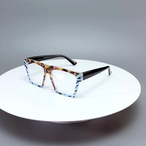 Nuova tendenza colore arcobaleno Anti-luce blu <span class=keywords><strong>occhiali</strong></span> senza prescrizione di Internet celebrità Street Photo Face montatura per <span class=keywords><strong>occhiali</strong></span> <span class=keywords><strong>sottili</strong></span> - Product Image 3