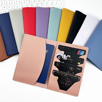 Nouvelle Pochette de Voyage Unisexe en Similicuir pour Passeport, Porte-Passeport à Quatre Emplacements, 11 Couleurs, Housse de Protection pour Passeport