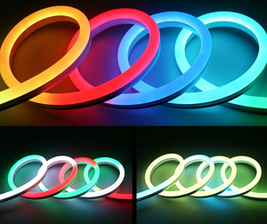 Enseigne néon LED RGB rechargeable, étanche IP65, double couche de silicone, personnalisable pour la publicité et la décoration commerciale - Product Image 3