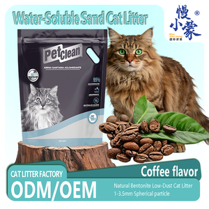 Lettiera per Gatti Ecologica Biodegradabile Premium, Bentonite Ipoallergenica Profumata al Caffè, 10L, Controllo Odori Extra, Agglomerante Rapido - Product Image 1