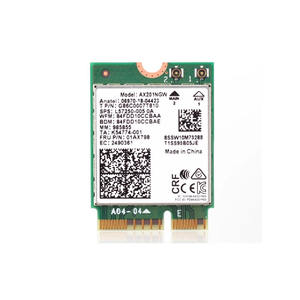 Carte <span class=keywords><strong>Wi</strong></span>-<span class=keywords><strong>Fi</strong></span> AX201NGW <span class=keywords><strong>Wi</strong></span>-<span class=keywords><strong>Fi</strong></span> <span class=keywords><strong>6</strong></span> <span class=keywords><strong>Intel</strong></span> <span class=keywords><strong>AX201</strong></span> M.2 Key E CNVio 2 double bande 3000 Mbps sans fil pour Bluetooth 5.0 2,4 GHz/5 GHz 802.11ac/ax - Product Image 1