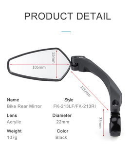 Gương Chiếu Hậu Xe Đạp Gương Chiếu Hậu Phạm Vi Rộng 360 Độ Gương Chiếu Hậu Có Thể Điều Chỉnh Cho Xe Đạp - Product Image 4