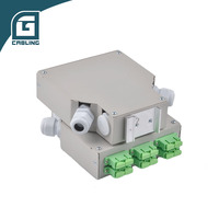 Gcabling Fibra Optica FTTH 6 8 Port 12 Core DIN Rail Patch Panel Metal Mini ODF Fiber Distribution Box Fiber Optic Terminal Box