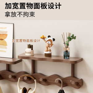 Perchero de pared, sin necesidad de taladrar, con ganchos detrás de la puerta, perchero multifuncional que ahorra espacio para dormitorio, entrada. - Product Image 4